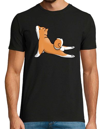 Camiseta Shiba Inu Yoga - latostadora.com - Modalova