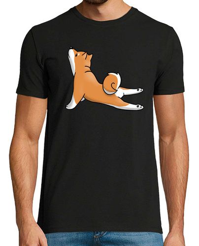 Camiseta Shiba Inu Yoga laTostadora - latostadora.com - Modalova