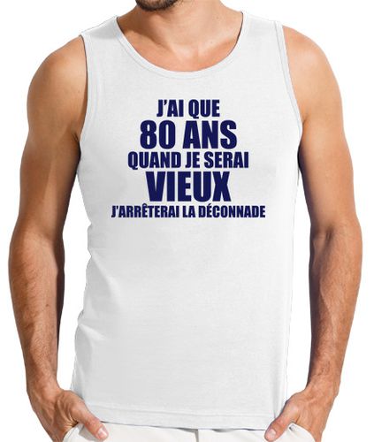 Camiseta Hombre Sin Mangas Solo tengo 80 cuando sea viejo laTostadora - latostadora.com - Modalova