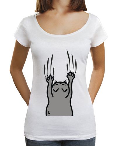 Camiseta mujer Gato arañazo - latostadora.com - Modalova