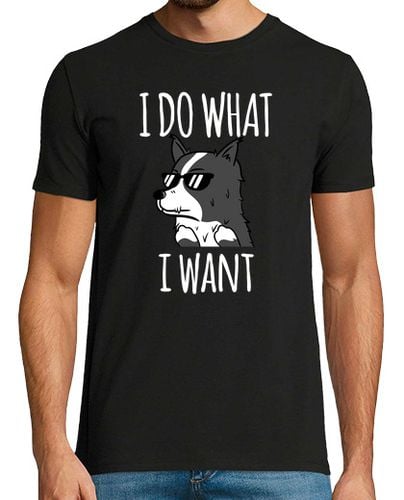 Camiseta Hombre Manga Corta Perro Border Collie I Do What I Want laTostadora - latostadora.com - Modalova