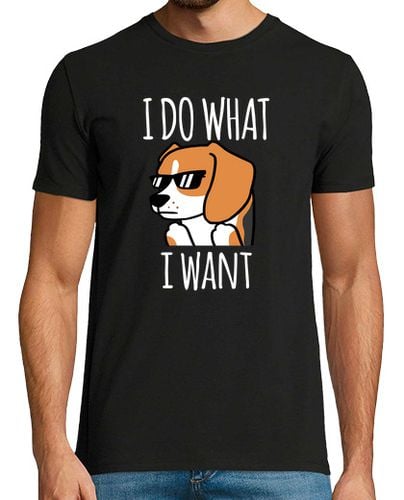 Camiseta Hombre Manga Corta Perro Beagle I Do What I Want laTostadora - latostadora.com - Modalova