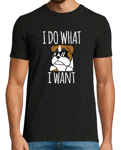 Camiseta Hombre Manga Corta Perro Boxer I Do What I Want laTostadora - latostadora.com - Modalova