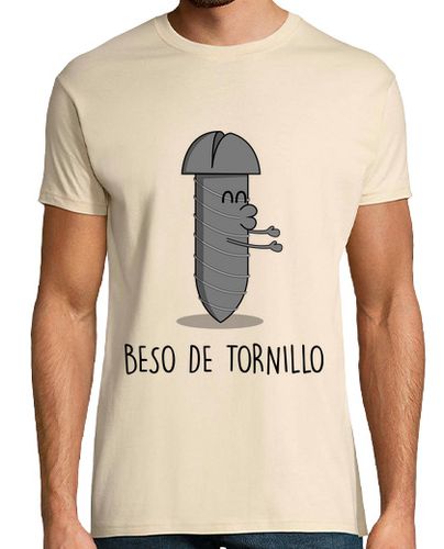 Camiseta Hombre Manga Corta Beso de Tornillo Black laTostadora - latostadora.com - Modalova