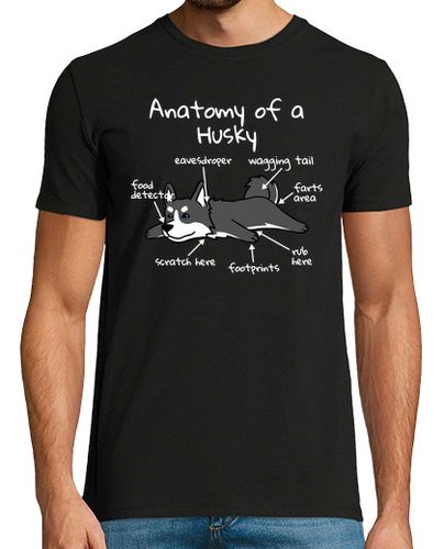 Camiseta Anatomía De Un Perro Husky Siberiano - latostadora.com - Modalova