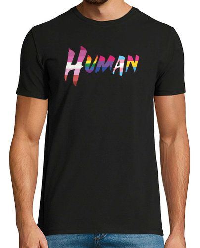 Camiseta Hombre Manga Corta Gay Human LGTB laTostadora - latostadora.com - Modalova