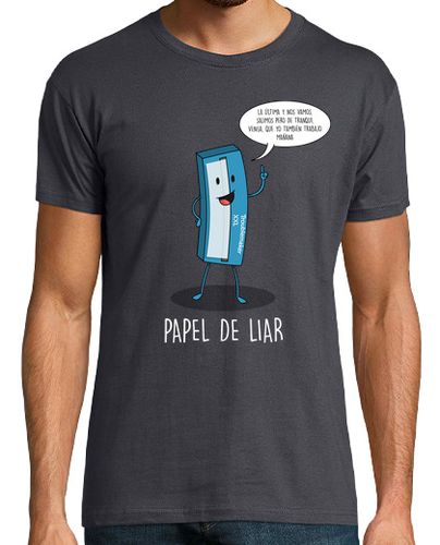 Camiseta Hombre Manga Corta Papel de liar Black laTostadora - latostadora.com - Modalova