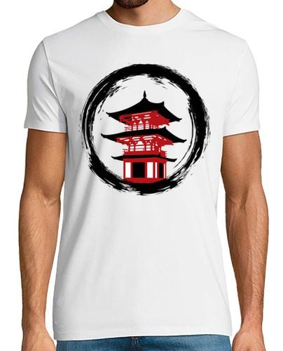 Camiseta Hombre Manga Corta Templo rojo circulo laTostadora - latostadora.com - Modalova