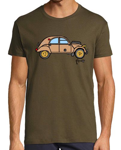 Camiseta Hombre Manga Corta 2 CV 4X4 SAHARA 1962 laTostadora - latostadora.com - Modalova