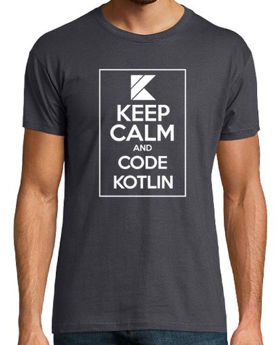 Camiseta Keep Calm And Code Kotlin light laTostadora - latostadora.com - Modalova