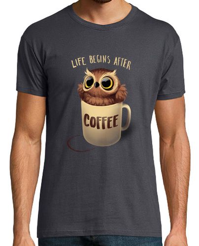 Camiseta Night owl - Cute Buho - morning coffee - latostadora.com - Modalova