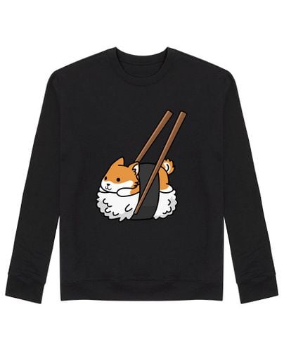 Sudadera Sin Capucha Unisex Perro Shiba Inu Sushi laTostadora - latostadora.com - Modalova