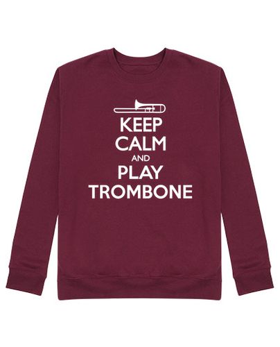 Sudadera Sin Capucha Unisex Keep Calm and Trombone laTostadora - latostadora.com - Modalova