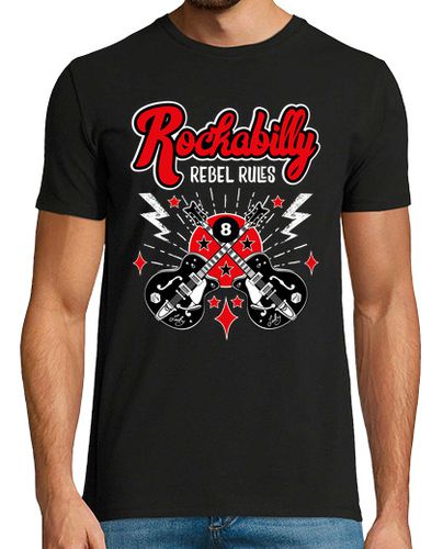 Camiseta Camiseta Rockabilly Guitars Retro Rockers USA Rock - latostadora.com - Modalova
