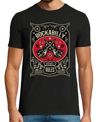 Camiseta Camiseta Rockabilly Guitars Rockers USA Rock - latostadora.com - Modalova