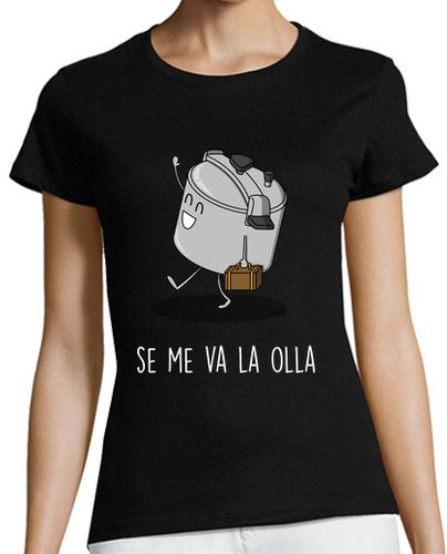 Camiseta Mujer Manga Corta Se me va la olla Black laTostadora - latostadora.com - Modalova