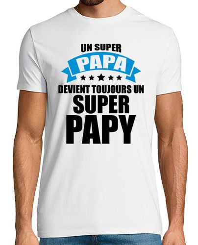 Camiseta un gran papá se convierte en un super a - latostadora.com - Modalova