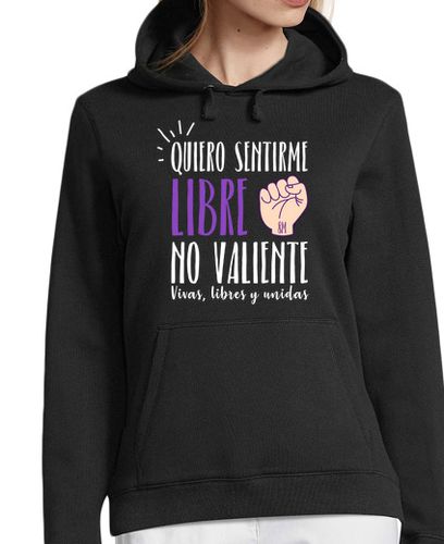 Sudadera Con Capucha Para Mujer Quiero sentirme libre laTostadora - latostadora.com - Modalova