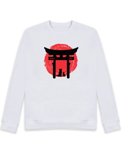 Sudadera Sin Capucha Unisex Akita Shiba Torii laTostadora - latostadora.com - Modalova