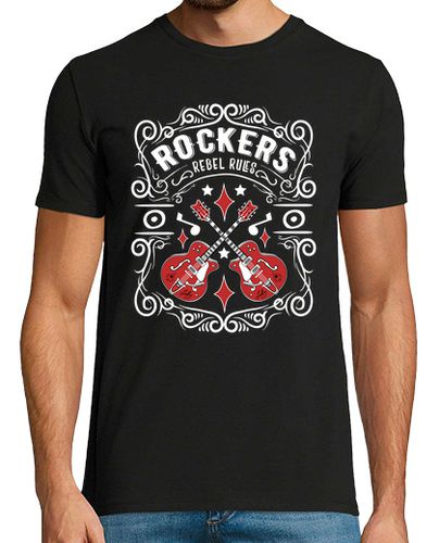 Camiseta Camiseta Rockers Vintage Rockabilly USA Rock Guitarras - latostadora.com - Modalova