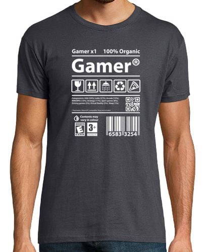 Camiseta Hombre Manga Corta Gamer white laTostadora - latostadora.com - Modalova