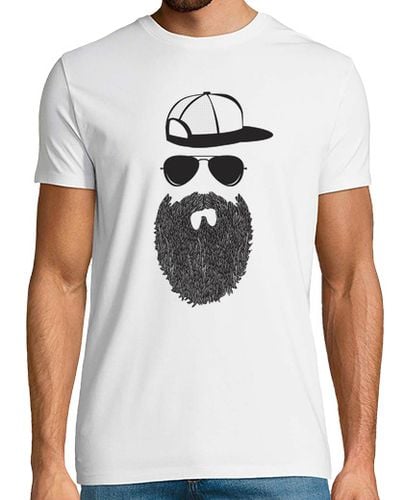 Camiseta Hombre Manga Corta Cool Hipster Beard Men gift Idea laTostadora - latostadora.com - Modalova