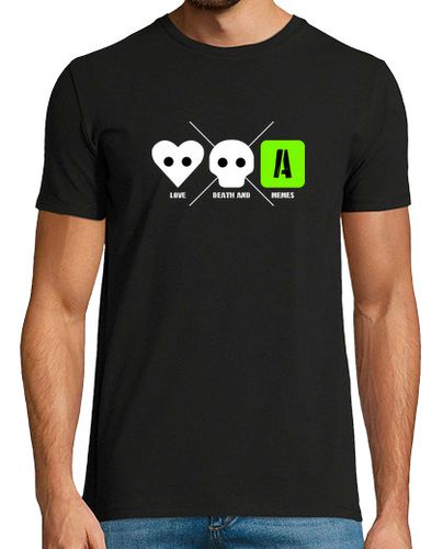 Camiseta Hombre Manga Corta LOVE DEATH AND MEMES laTostadora - latostadora.com - Modalova