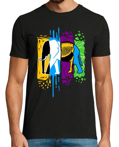 Camiseta Hombre Manga Corta Elefante Gato Multiverso laTostadora - latostadora.com - Modalova