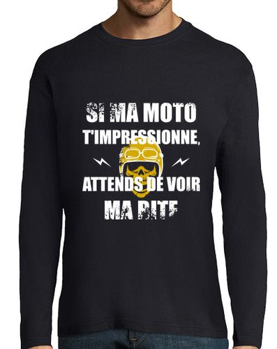 Camiseta Hombre Manga Larga mi bicicleta te impresiona laTostadora - latostadora.com - Modalova