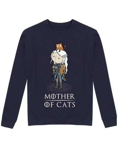 Sudadera Sin Capucha Unisex mother of cats - madre de gatos - broma laTostadora - latostadora.com - Modalova