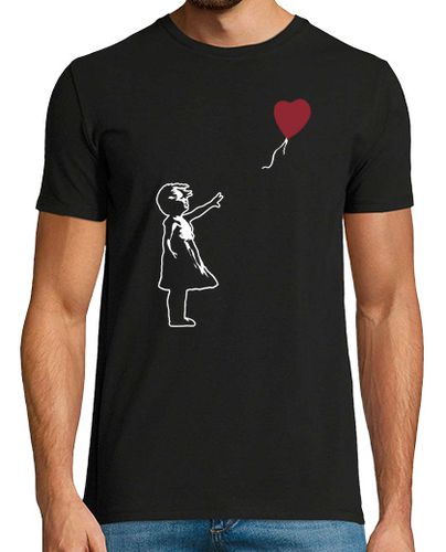 Camiseta Girl With Balloon - There is Always Hope - Banksy laTostadora - latostadora.com - Modalova