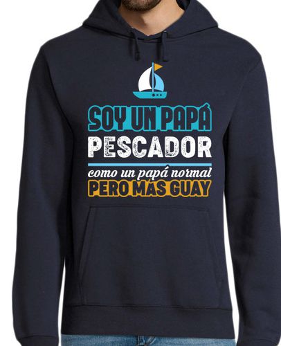 Sudadera Con Capucha Para Hombre Papá Pescador laTostadora - latostadora.com - Modalova