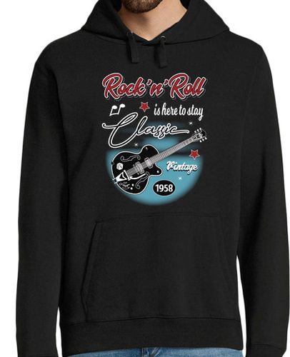 Sudadera Con Capucha Para Hombre Diseño Rockabilly 50s Rockers Vintage laTostadora - latostadora.com - Modalova