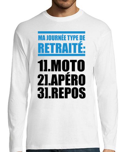 Camiseta Hombre Manga Larga día típico de retiro: motocicleta laTostadora - latostadora.com - Modalova