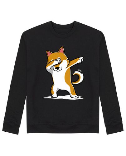 Sudadera Sin Capucha Unisex Perro Shiba Inu DAB! laTostadora - latostadora.com - Modalova