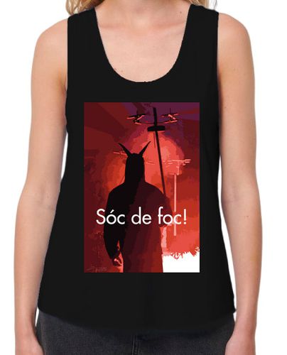 Camiseta mujer Diablo de fuego - latostadora.com - Modalova