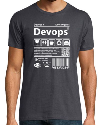 Camiseta Devops Barcode white - latostadora.com - Modalova