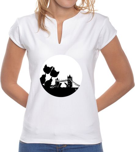 Camiseta mujer Puente De la Torre Moon Love - latostadora.com - Modalova