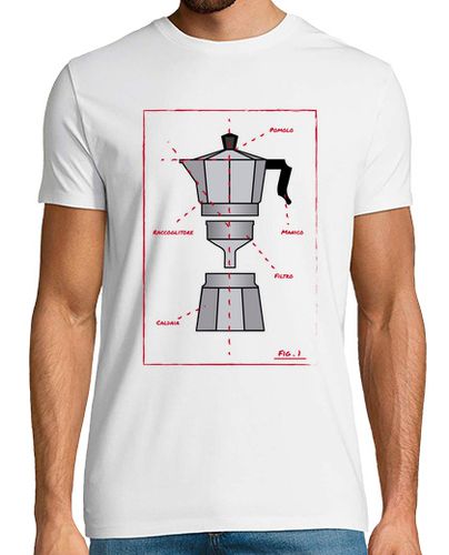 Camiseta Esquema de cafetera italiana - latostadora.com - Modalova