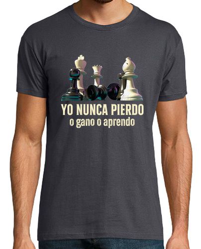 Camiseta Yo Nunca Pierdo Aprendo Frase Motivación Ajedrez Jaque Mate Chess - latostadora.com - Modalova