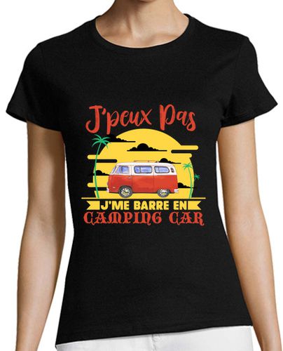 Camiseta mujer autocaravana viaje van vida laTostadora - latostadora.com - Modalova