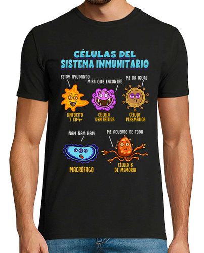 Camiseta Células Sistema Inmunitario Ciencia Biología Científica Profes Frikis - latostadora.com - Modalova