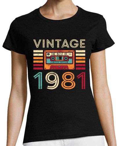 Camiseta mujer Vintage 1981 - latostadora.com - Modalova