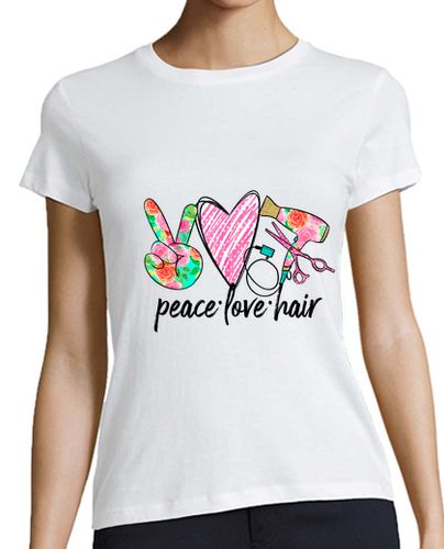 Camiseta Mujer Manga Corta Piece - love - Hair laTostadora - latostadora.com - Modalova