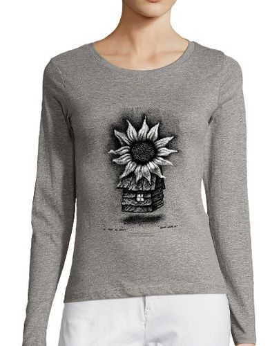 Camiseta mujer Mujer, manga larga, gris mezcla - latostadora.com - Modalova