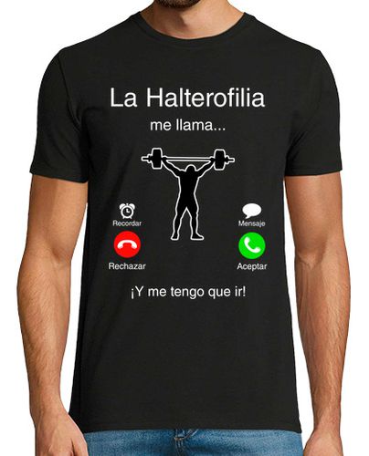 Camiseta La Halterofilia Me Llama y me tengo que - latostadora.com - Modalova