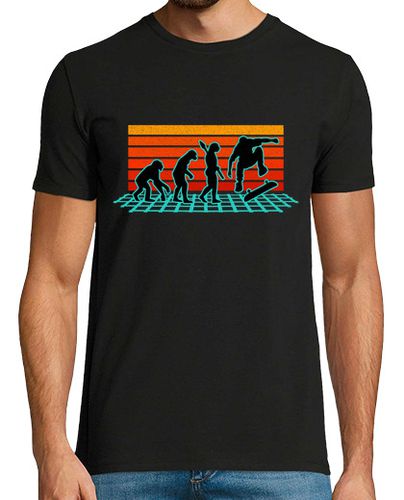 Camiseta Hombre Manga Corta Evolución Del Skateboard Regalo Deporte Monopatín Skate laTostadora - latostadora.com - Modalova