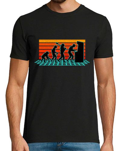 Camiseta Evolución Del Arcade Recreativos Gaming Retro 80 Friki - latostadora.com - Modalova