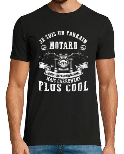 Camiseta soy un padrino motociclista como un padrino normal pero una camiseta francamente más genial regalo p - latostadora.com - Modalova
