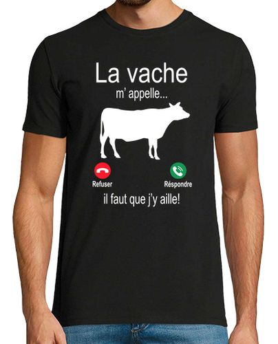Camiseta la vaca me llama debo ir a la pantalla del teléfono regalo divertido para los amantes de las vacas - latostadora.com - Modalova